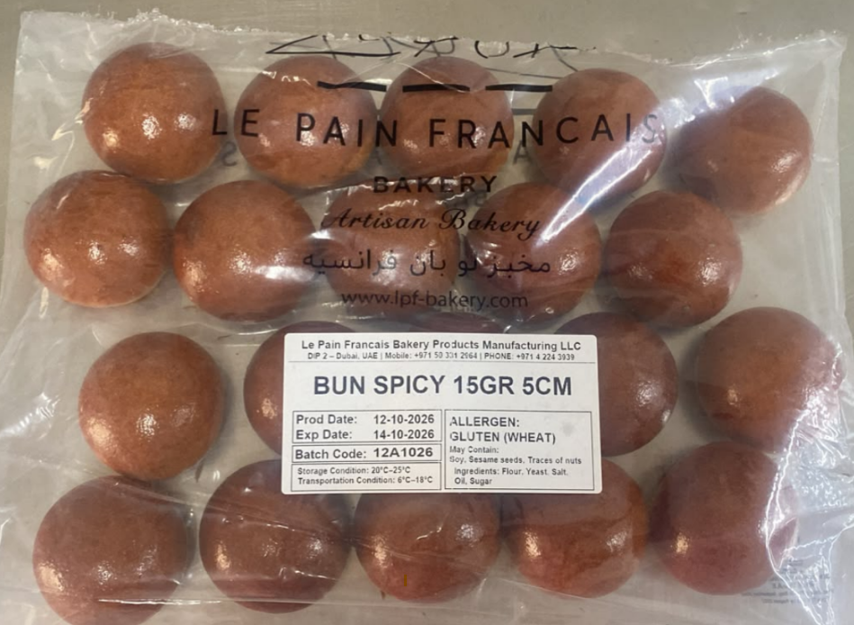 Bun Spicy 20gr 6cm after baking