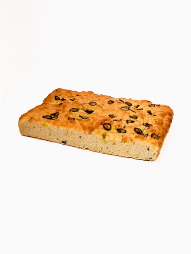 Focaccia jalapenos 1500gr 80% cook H 6cm