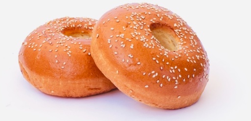 Bagel with white sesame 100gr 12cm